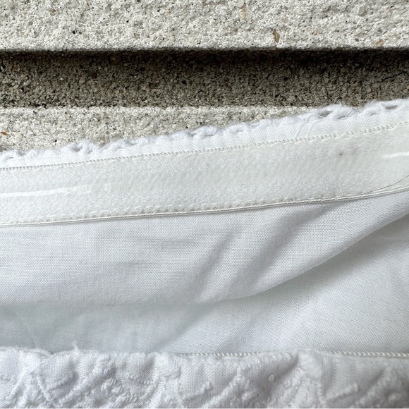 Lilly Pulitzer White Eyelet Lace Tiered Strapless Dress Size 14 Bridal Midi - Picture 7 of 9